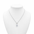 Sterling Silver 0.33ct Swarovski Pear Cut Pendant and Chain 13101