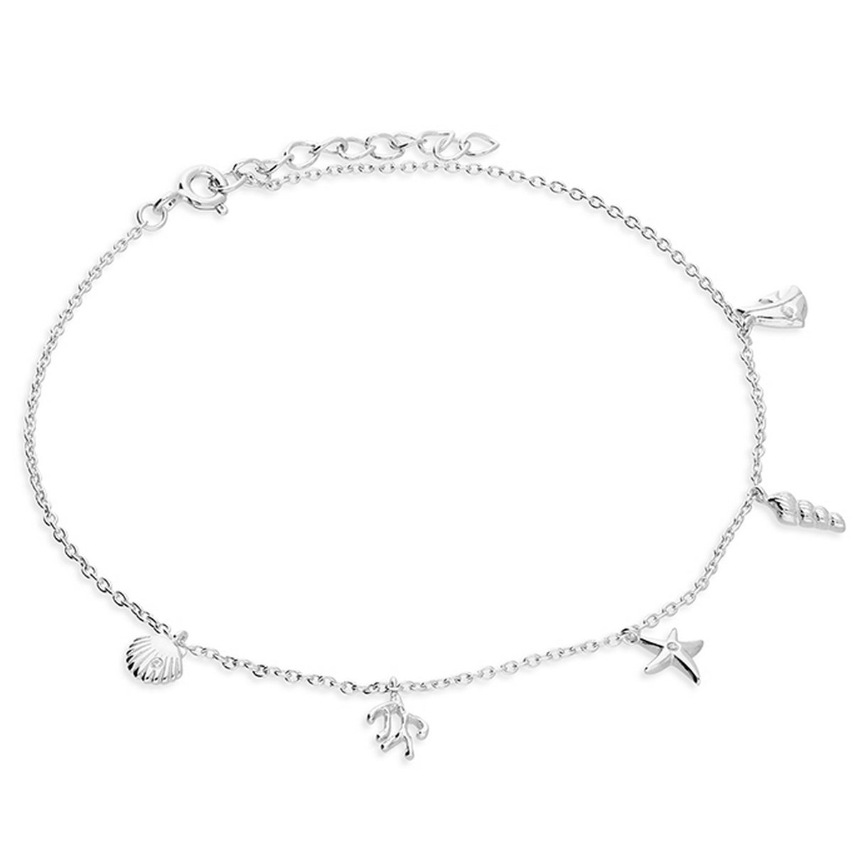 Sterling Silver Under the Sea Anklet 1917