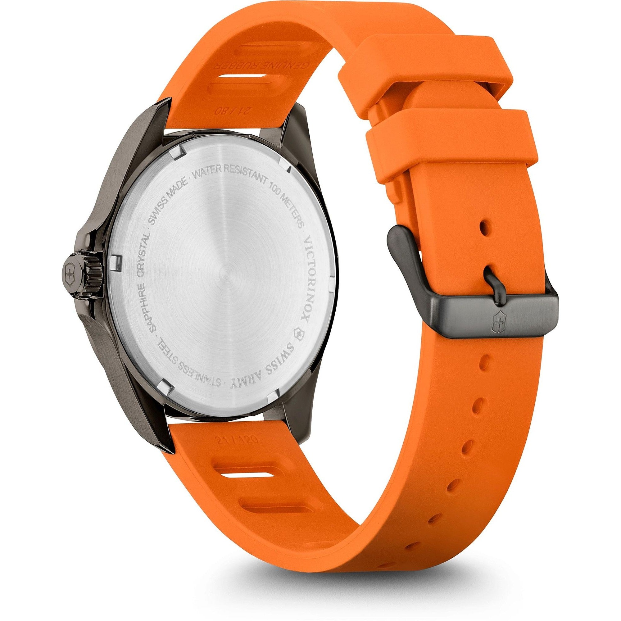 Victorinox Fieldforce GMT 42mm Orange Strap Sports Watch 241897