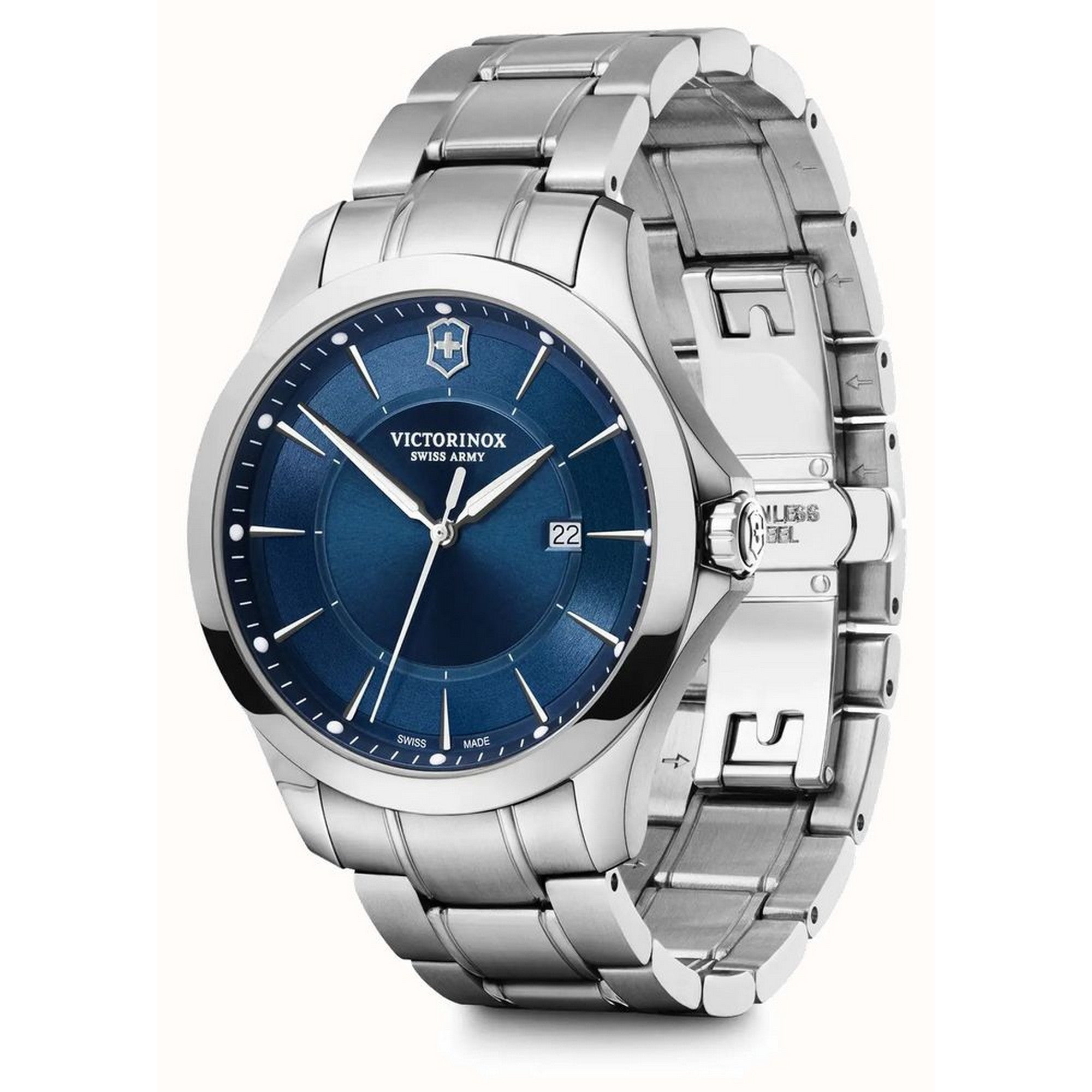 Victorinox Alliance 40mm Blue Dial Stainless Steel Strap Watch 241910