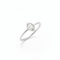 9ct White Gold & 0.12ct Marquise Diamond Solitaire Ring R4981012-W9