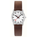 Mondaine 36mm Brown Leather Strap Watch A400.30351.12SBG