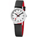 Mondaine 30mm Classic Black Grape Leather Strap Watch A658.30323.11SBBV