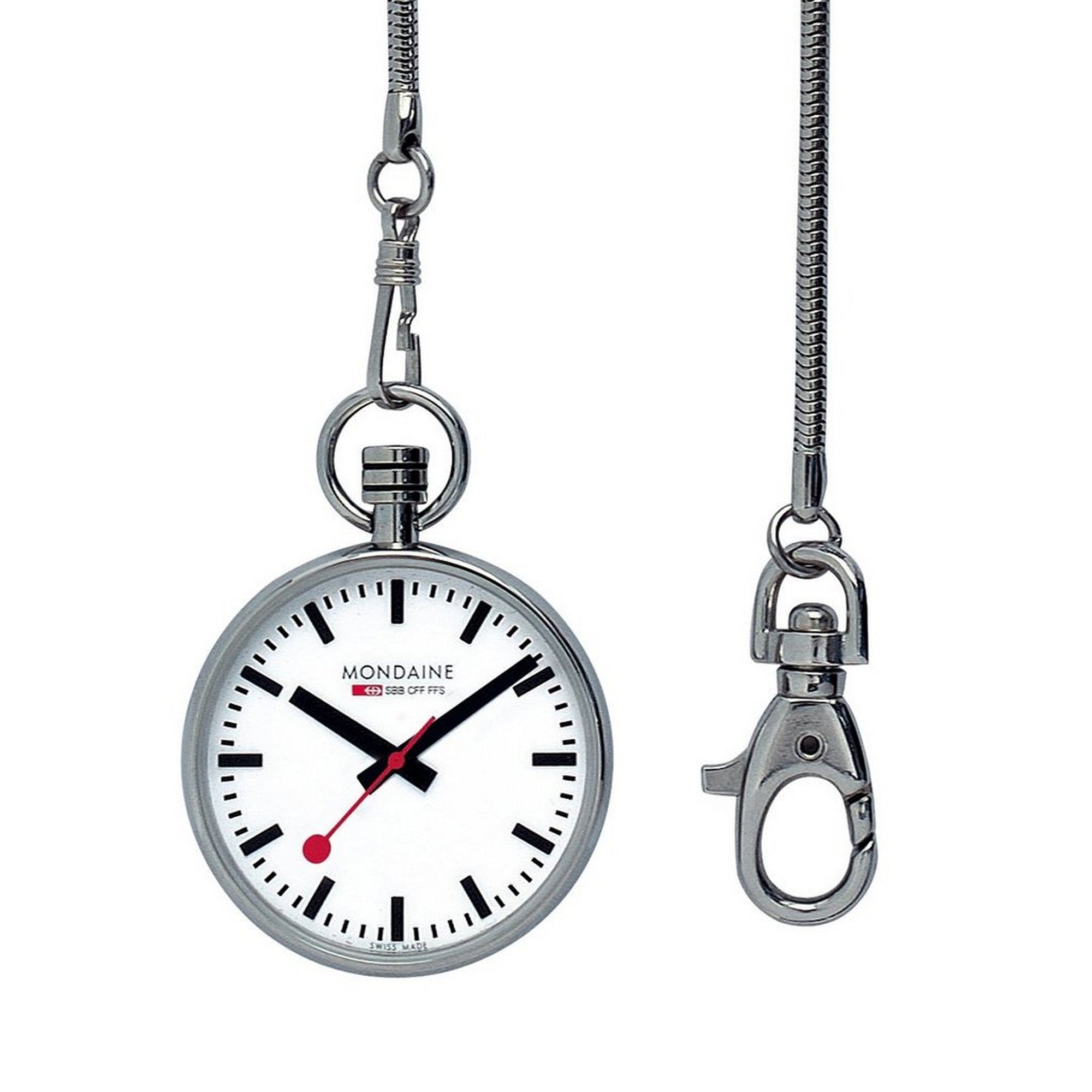 Mondaine Pocket Watch  43mm Stainless Steel A660.30316.11SBB