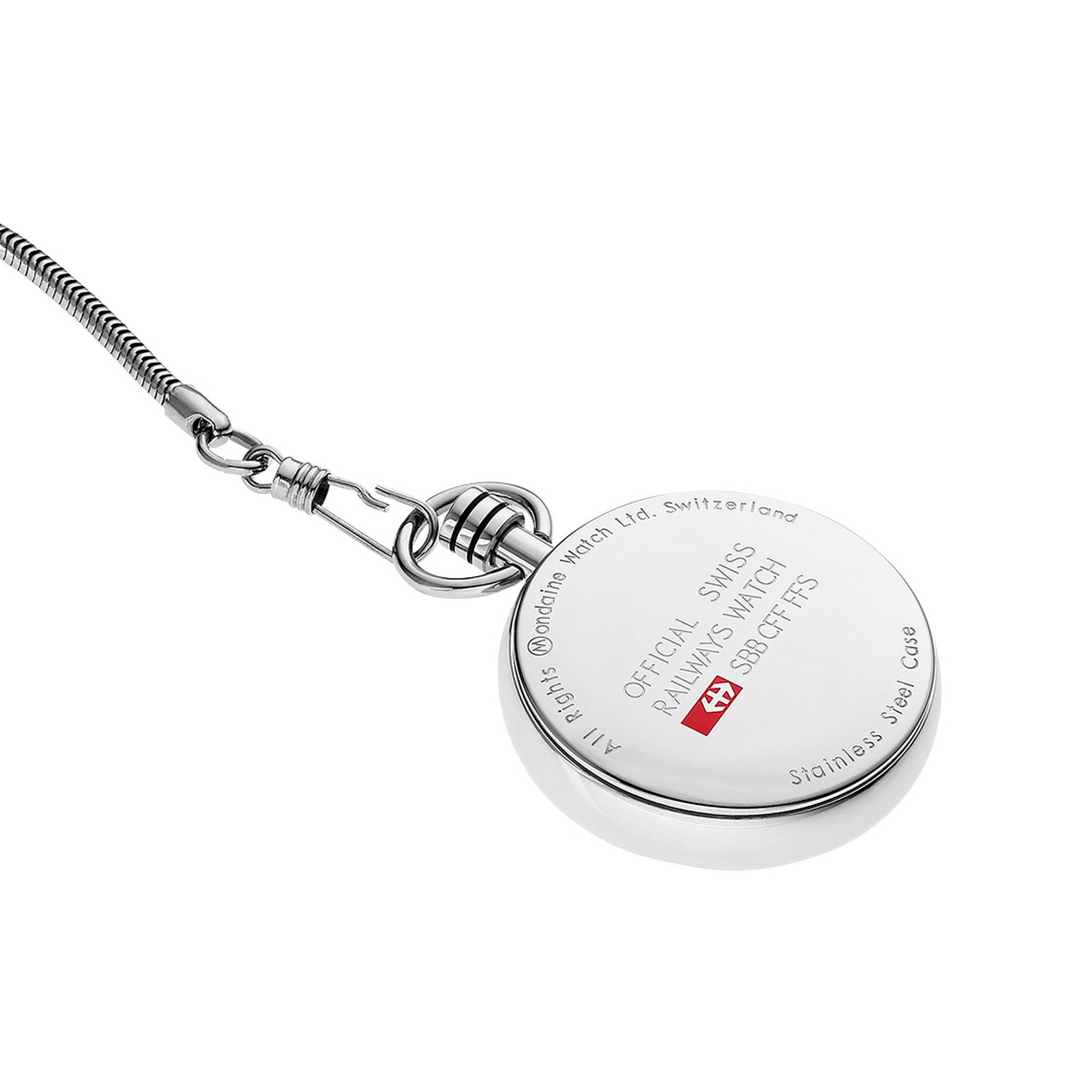 Mondaine Pocket Watch  43mm Stainless Steel A660.30316.11SBB