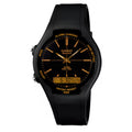 Casio Gents Analogue/Digital Black Resin Strap Watch AW-90H-9EVEF