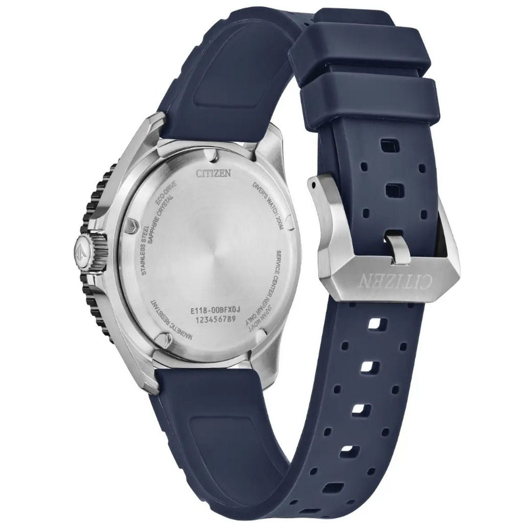 Citizen Gents Promaster Divers Eco-Drive Blue Strap Watch BN0267-04L