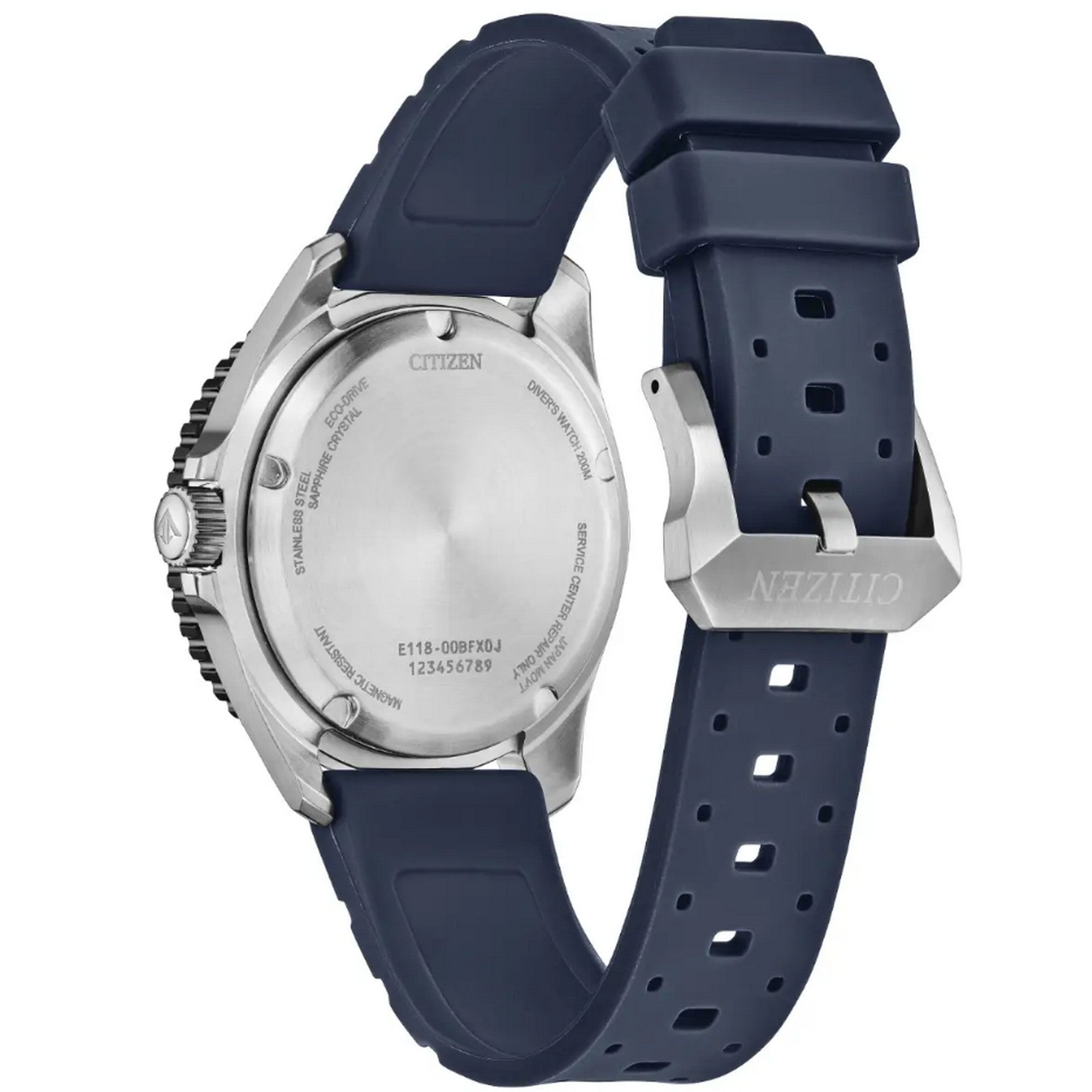 Citizen Gents Promaster Divers Eco-Drive Blue Strap Watch BN0267-04L