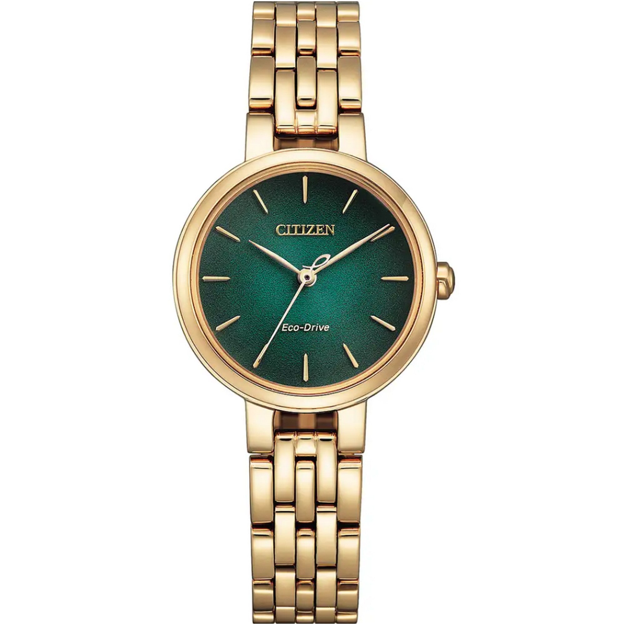 Citizen Eco-Drive Ladies Silhouette Rose Gold Plated Watch EM0993-82Z