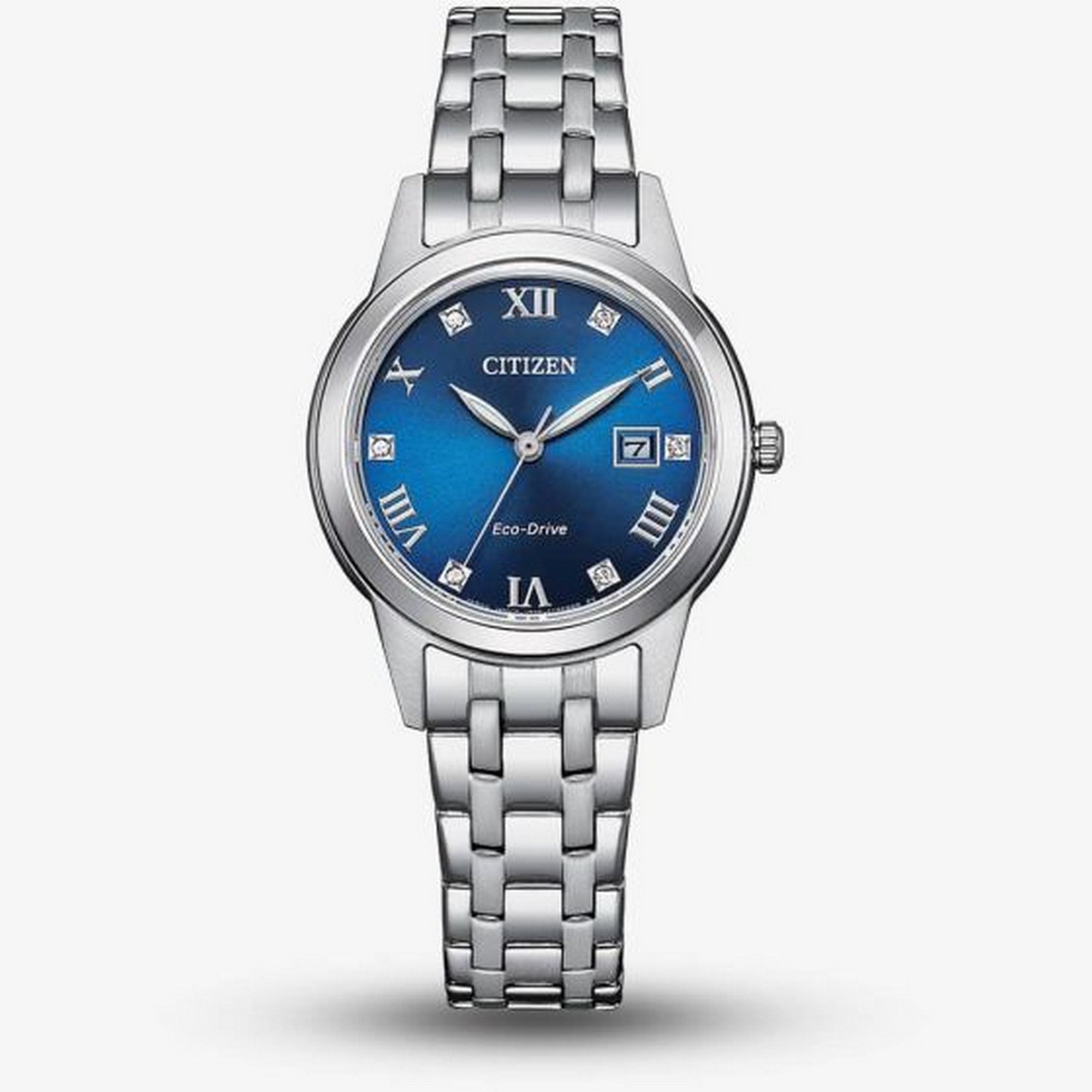 Citizen Ladies Blue Dial Eco Drive Silhouette Watch FE1240-81L
