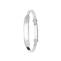 Silver Babies Plain Identity Expandable Bangle 10808