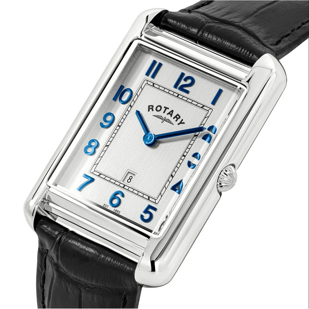 Rotary Gents Heritage Astoria Black Leather Strap Watch GS05280/70