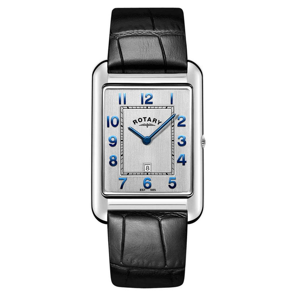 Rotary Gents Heritage Astoria Black Leather Strap Watch GS05280/70