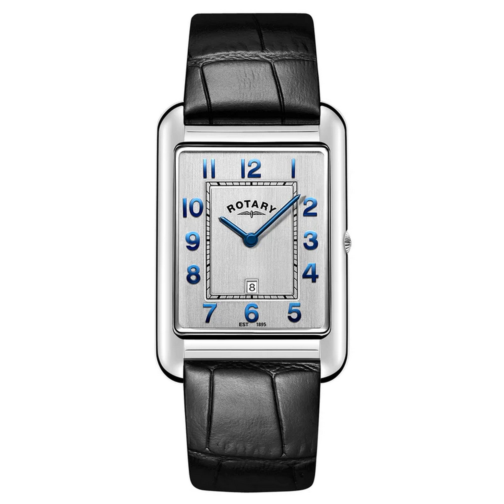 Rotary Gents Heritage Astoria Black Leather Strap Watch GS05280/70