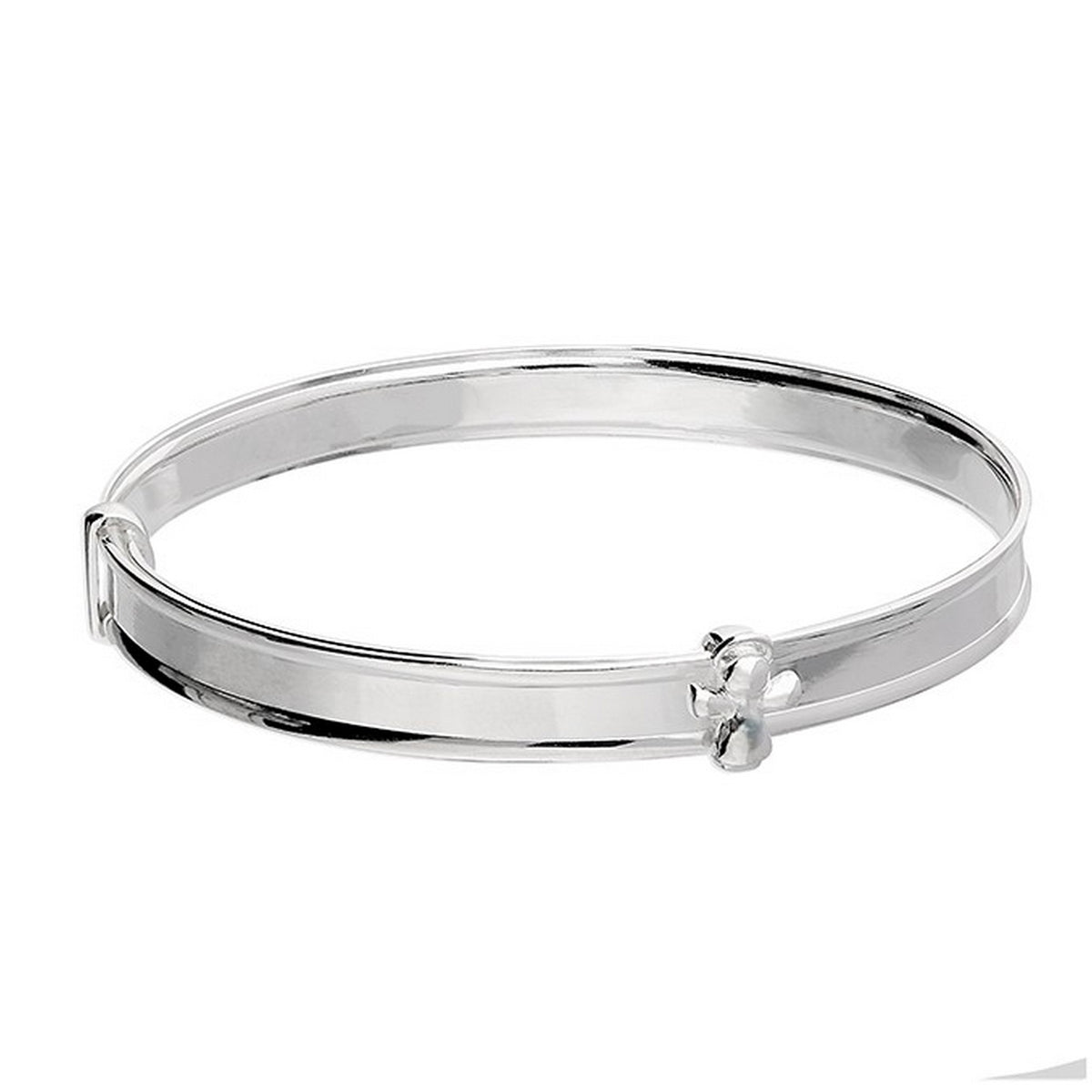 Silver Babies Expanding Angel Bangle 2098