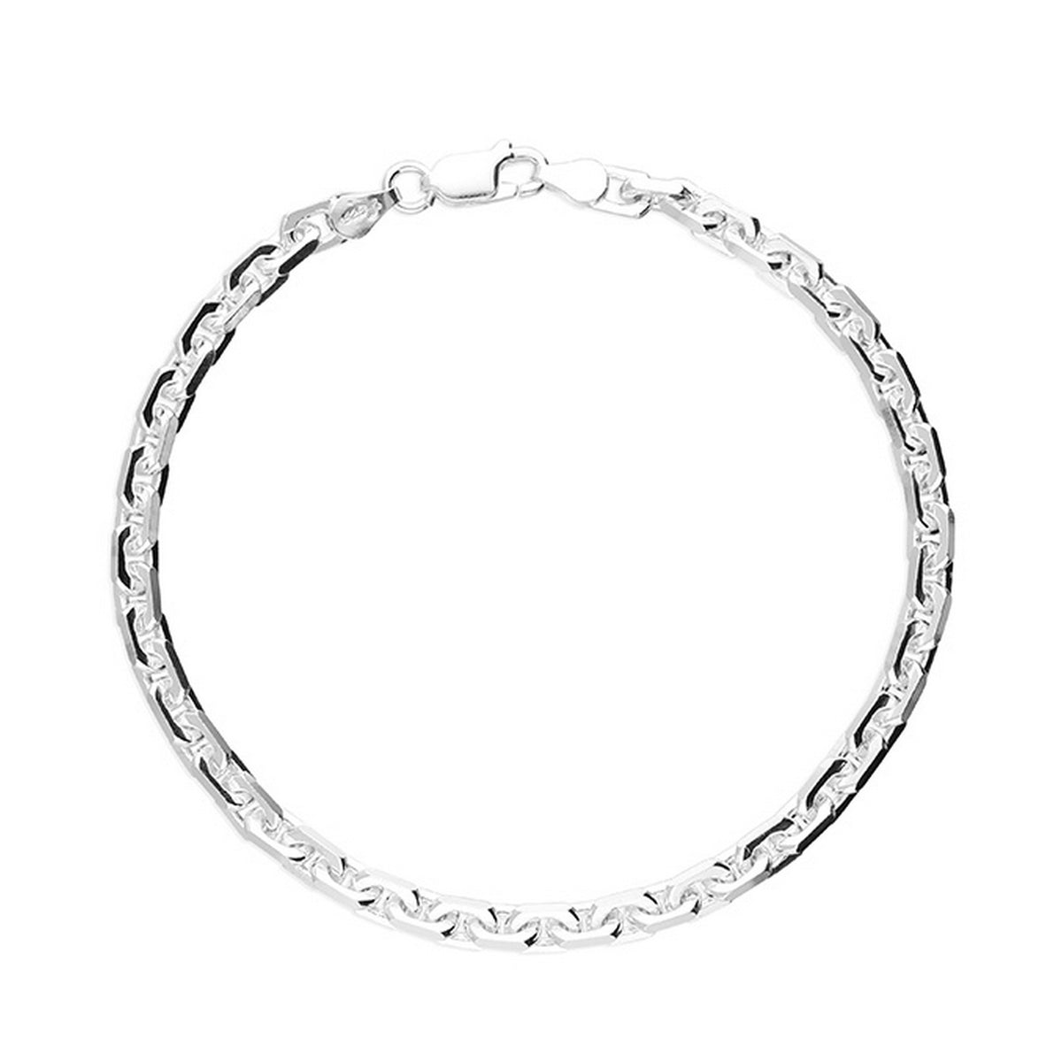 Silver Gents Anchor Chain Bracelet 2259