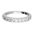 Silver Moissanite Half Eternity Ring 11887