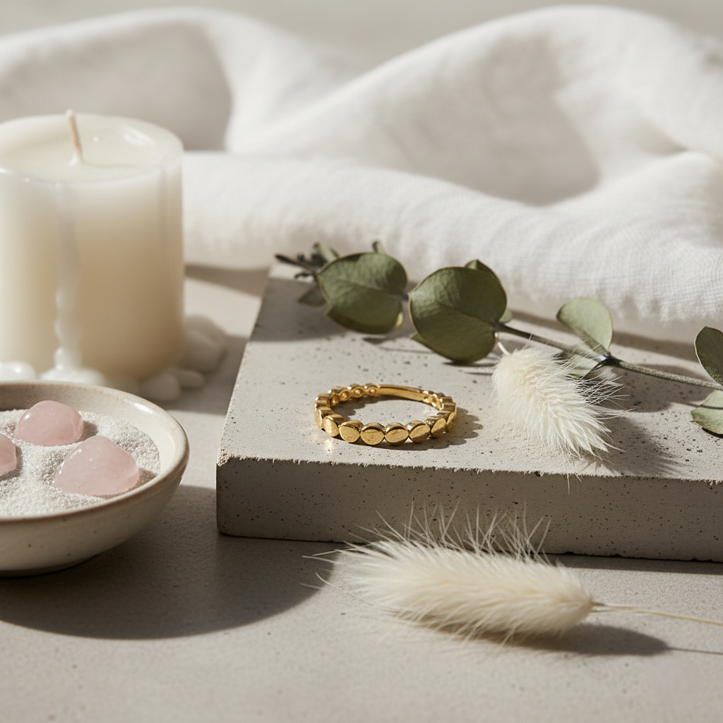 9ct Yellow Gold Plain Graduated-Circles Ring IB-1.81.0130