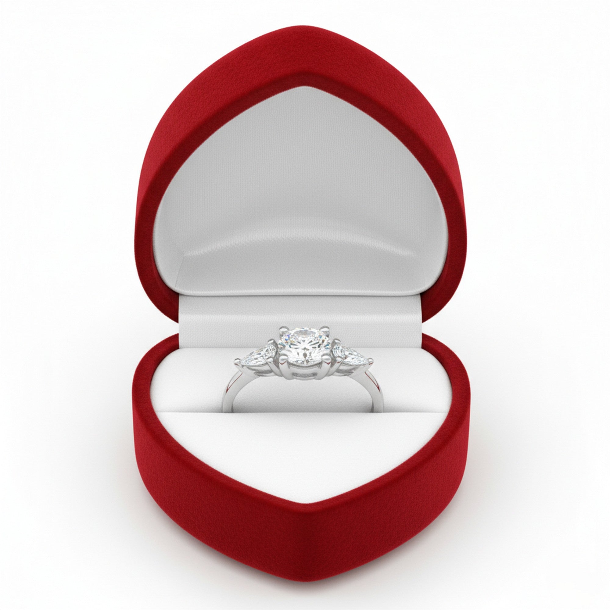 9ct White Gold Three-Stone CZ Ring IB-5.84.7691