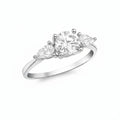 9ct White Gold Three-Stone CZ Ring IB-5.84.7691