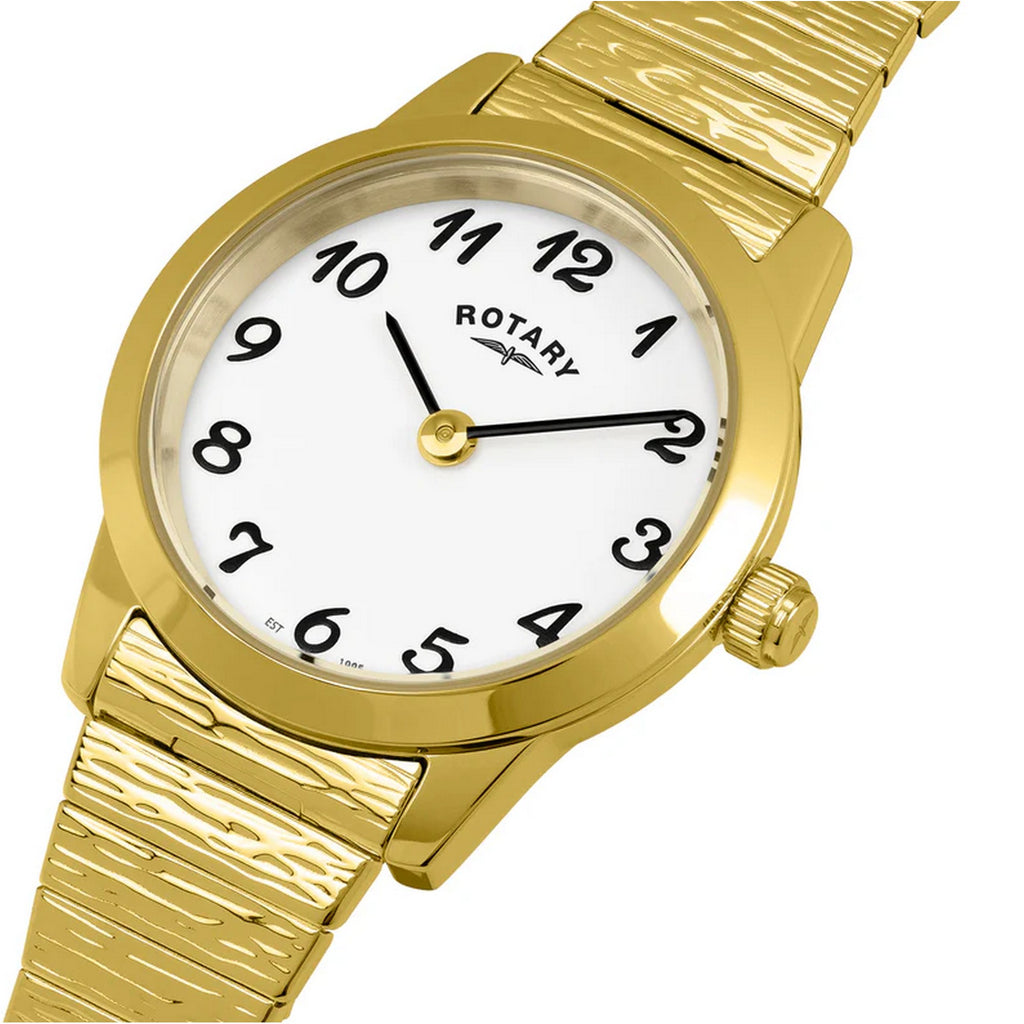 Rotary Ladies Heritage Altera S/Steel Gold Plated Expandable Watch LB00762/01