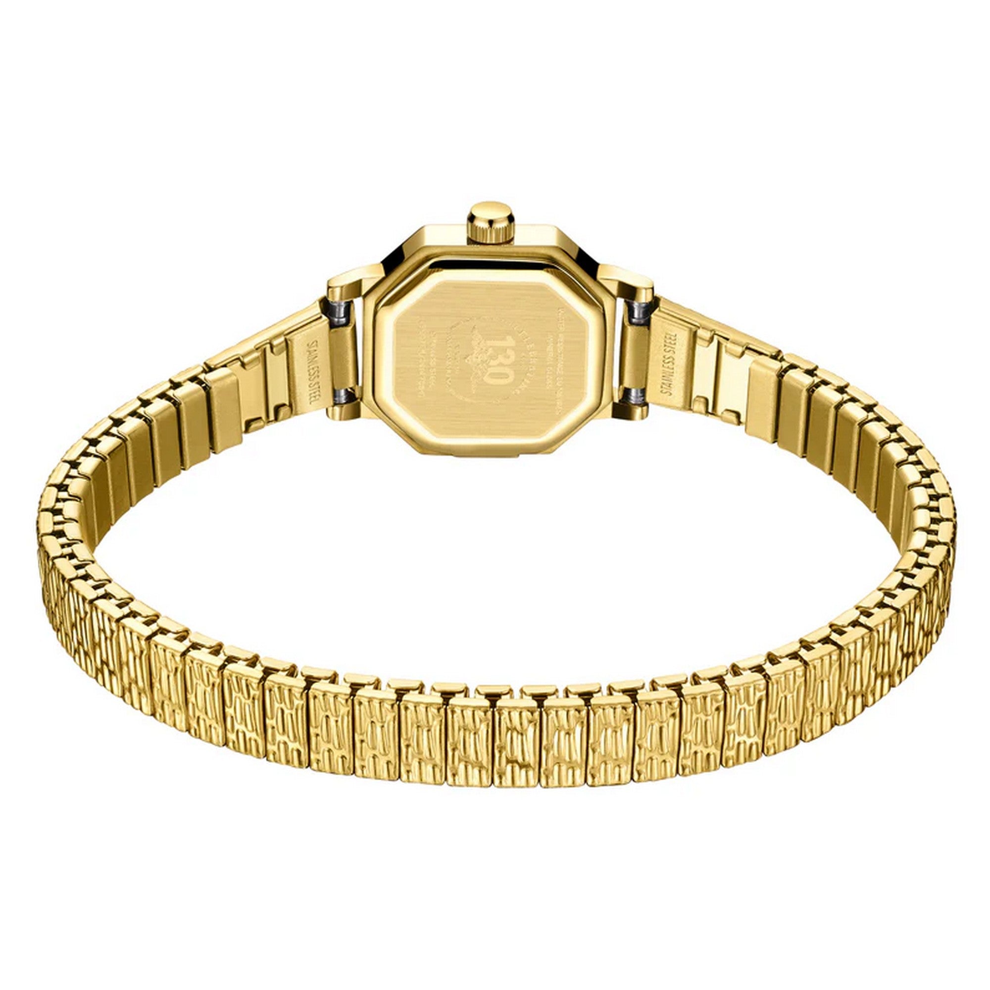 Rotary Ladies Heritage Altera S/Steel Gold Plated Expandable Watch LB00764/29