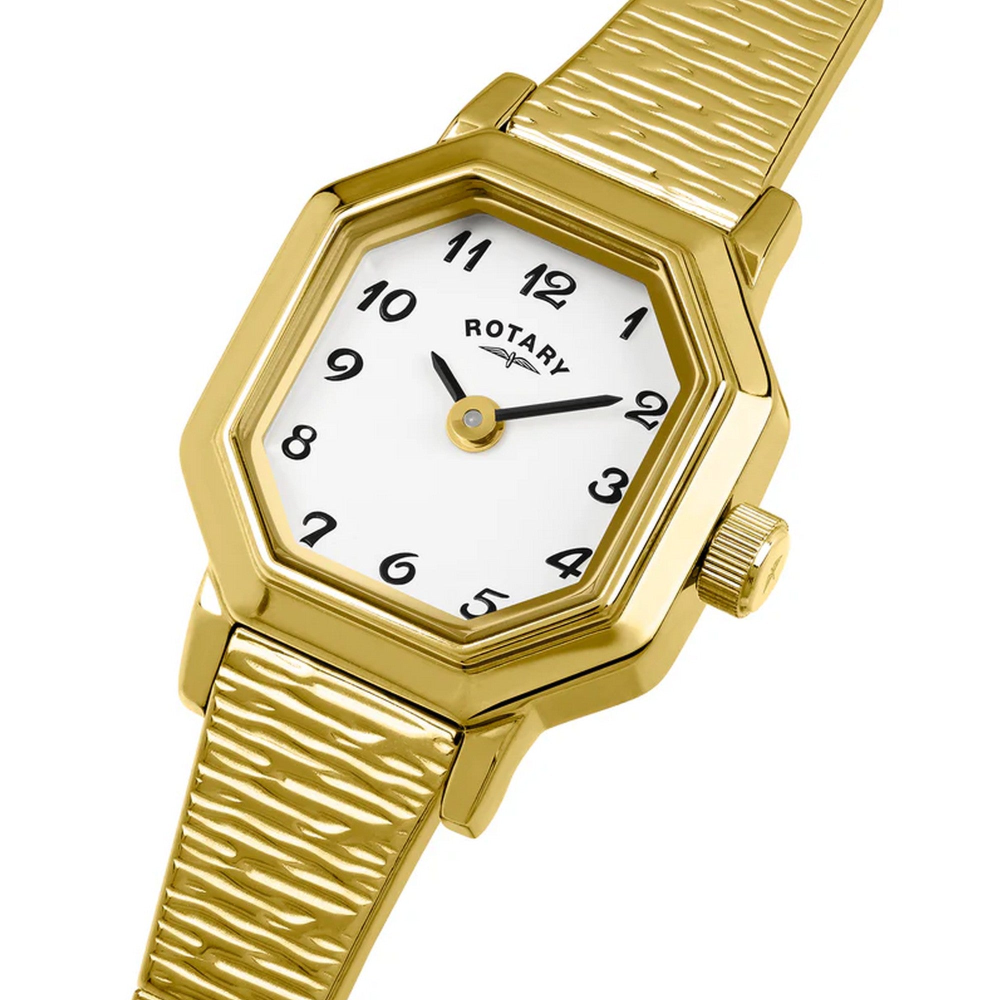 Rotary Ladies Heritage Altera S/Steel Gold Plated Expandable Watch LB00764/29