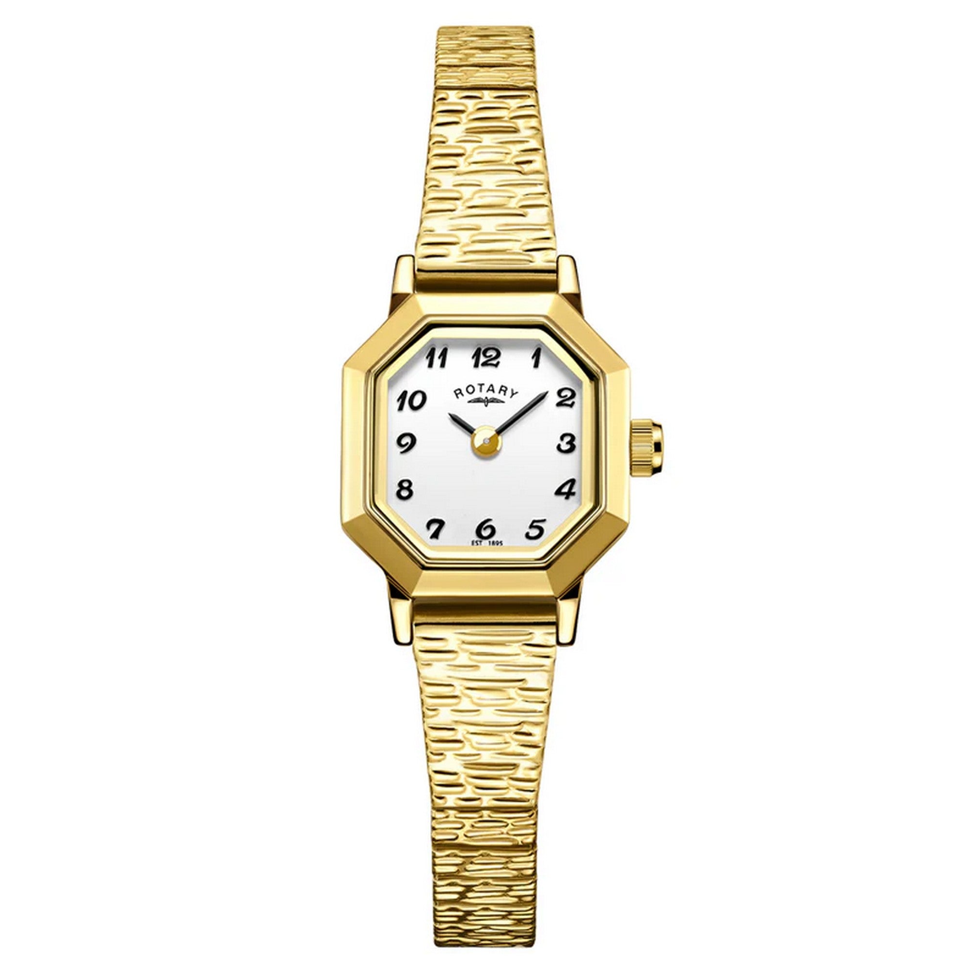 Rotary Ladies Heritage Altera S/Steel Gold Plated Expandable Watch LB00764/29