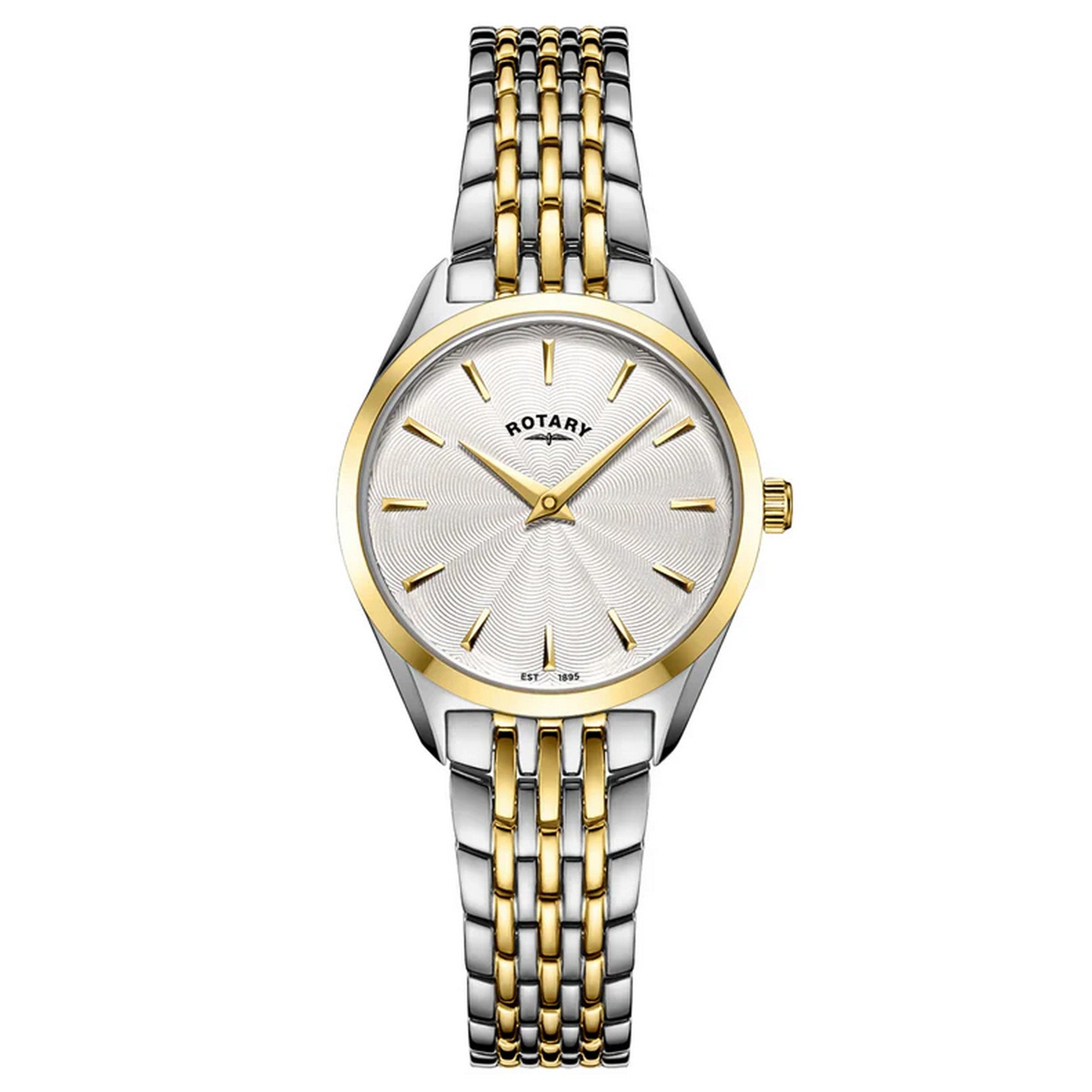 Rotary Ladies Ultra Slim S/Steel Two-Tone Bracelet Watch - LB08011/02
