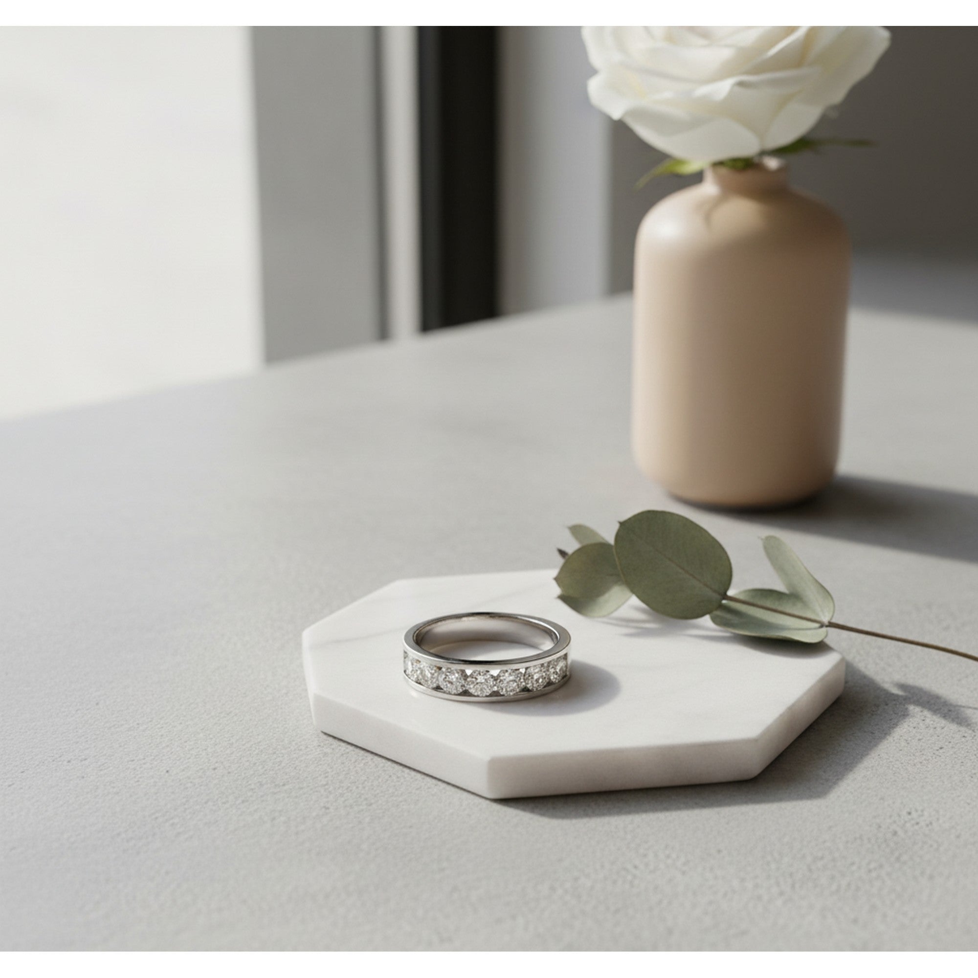 9ct Yellow Gold and Diamond 1.50ct Half Eternity Ring LNW10150A