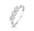Sterling Silver Trilogy Ring 12262