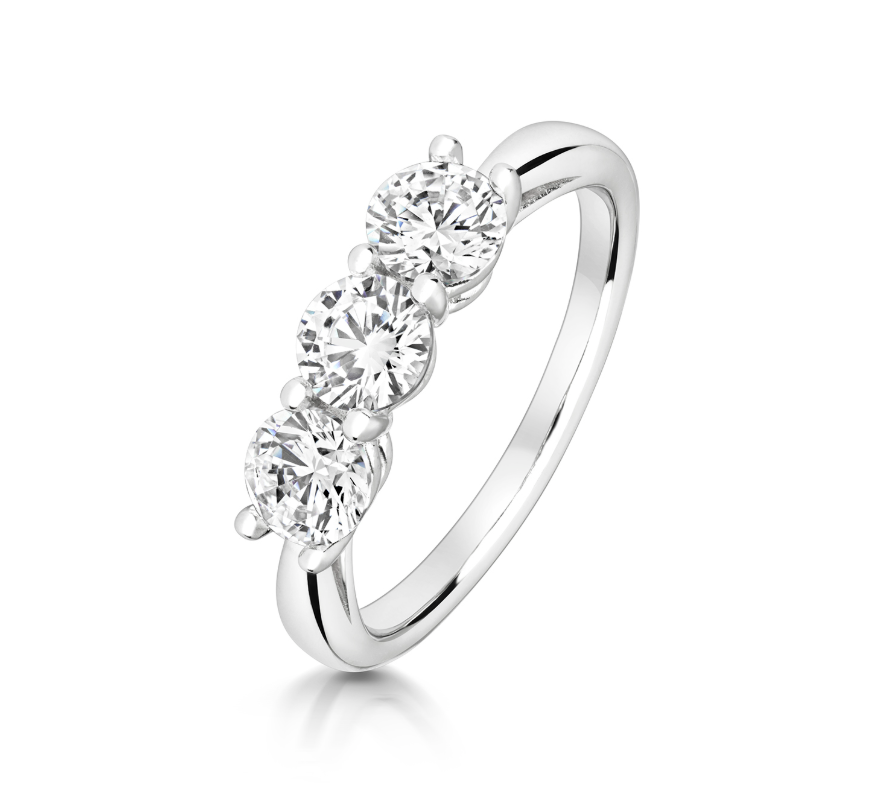 Sterling Silver Trilogy Ring 12262