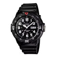 Casio Gents Quartz Black Resin Strap Watch MRW-200H-1BVES