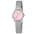 Mondaine Ladies 26mm Evo2 Pink Dial Stainless Steel Mesh Bracelet MSE.26130.SM