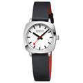 Mondaine 31mm Petite Cushion Vegan Grape Leather Strap Watch MSL.31110.LBV
