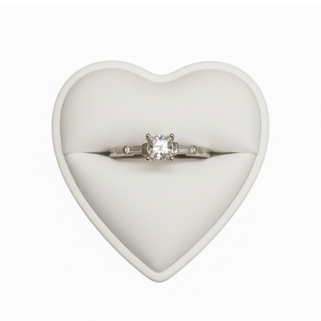 18ct White Gold & 0.46ct Diamond Trilogy Engagement Ring PN-18W46PWIT