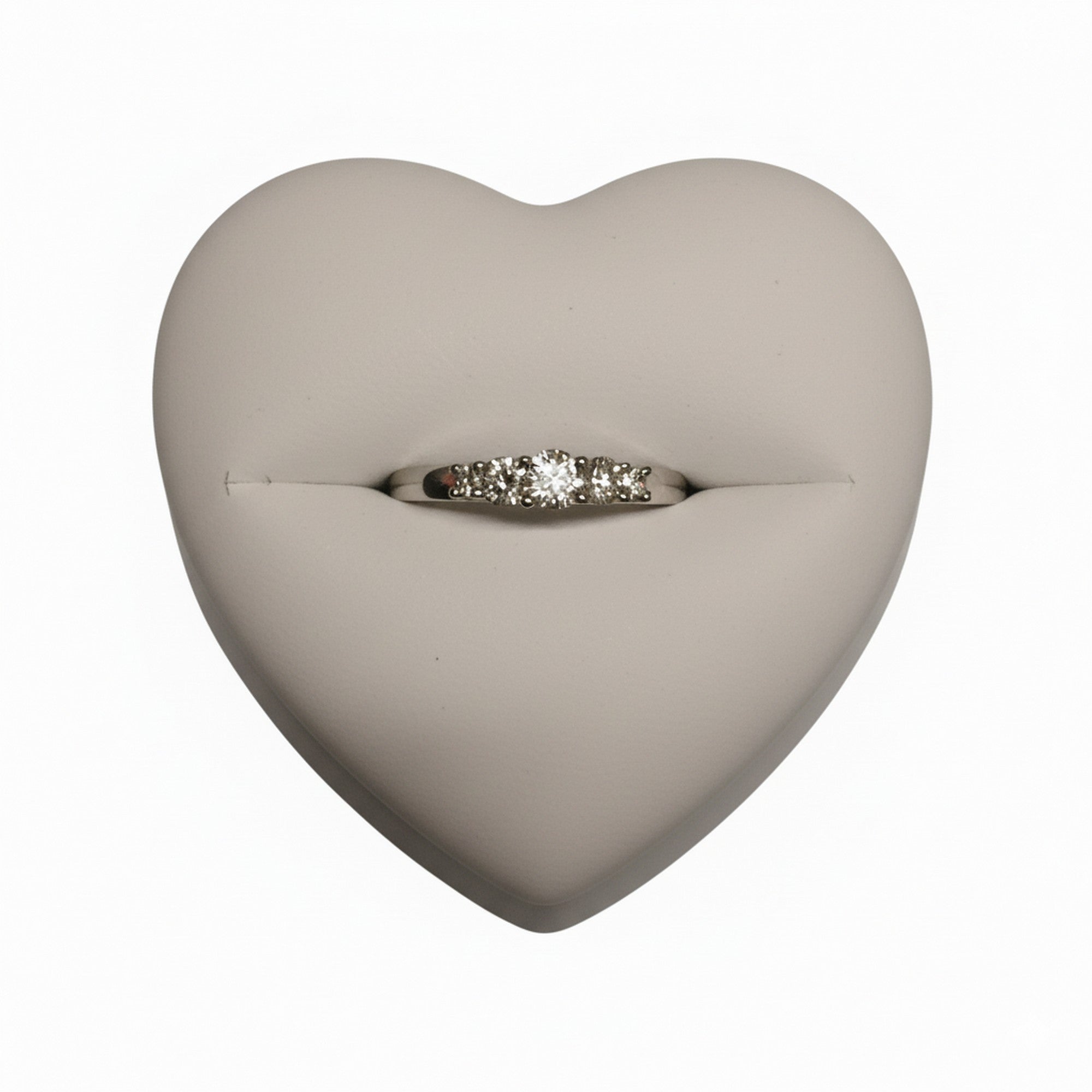 9ct White Gold & 0.50ct Five Stone Diamond Engagement Ring PN-RB5440XWIT