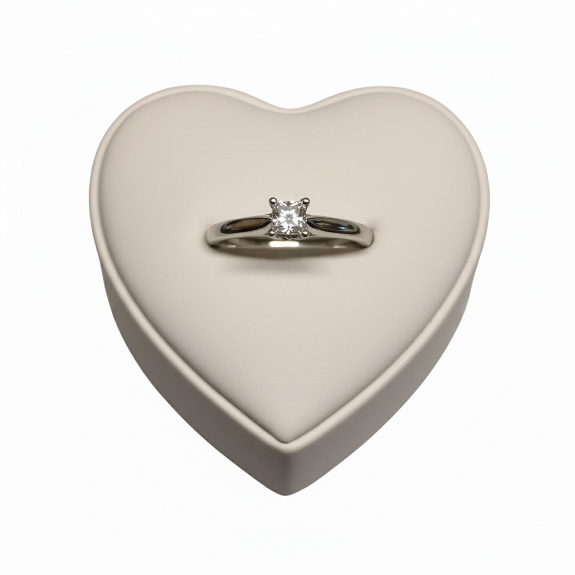 9ct White Gold & 0.25ct Diamond Solitaire Ring PN-RP7339