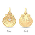 9ct Yellow Gold Shell Pendant 10299