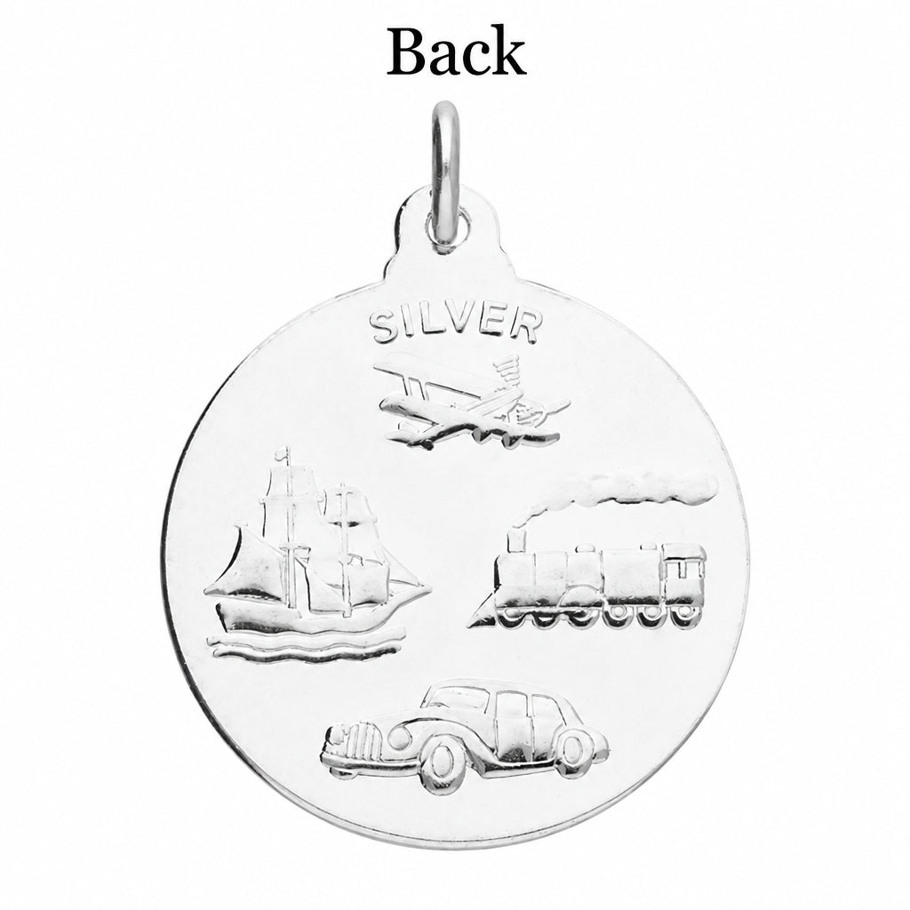 Silver Medium Double-Sided St Christopher 10489