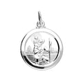 Silver Medium Double-Sided St Christopher 10489