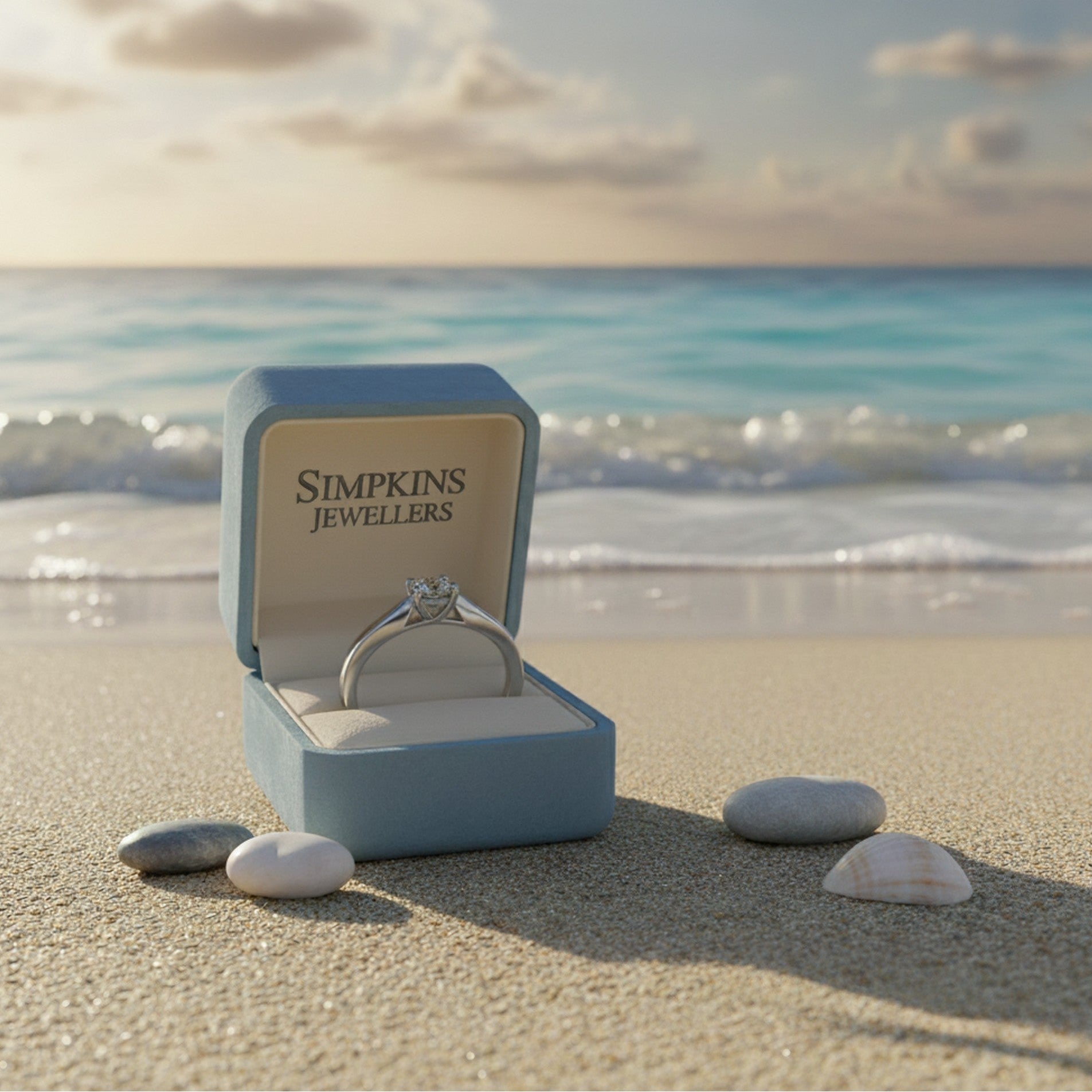 9ct White Gold & 0.31ct Diamond Solitaire Ring R7379A