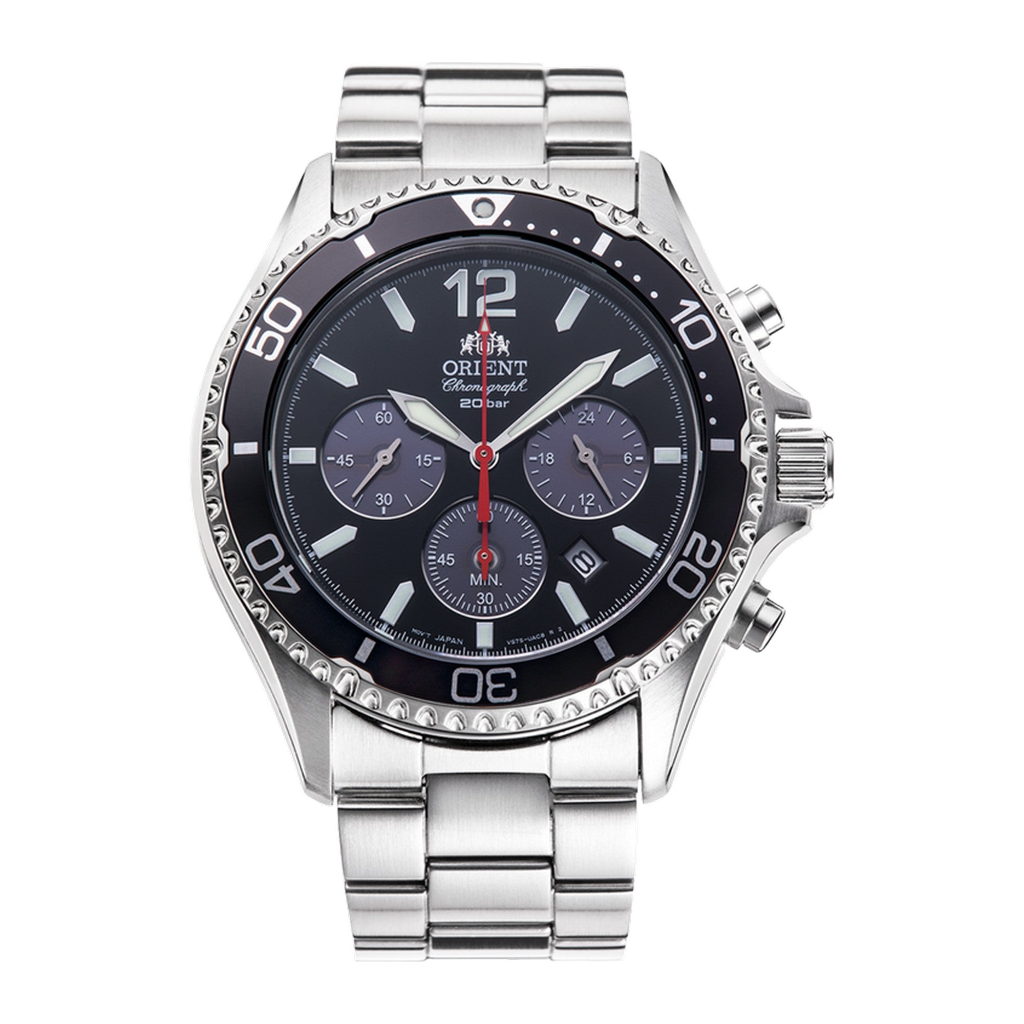 Orient Mako Solar Powered Chronograph Watch RA-TX0202B10B