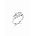9ct White Gold & 0.75ct Diamond Trilogy Ring RB14927A