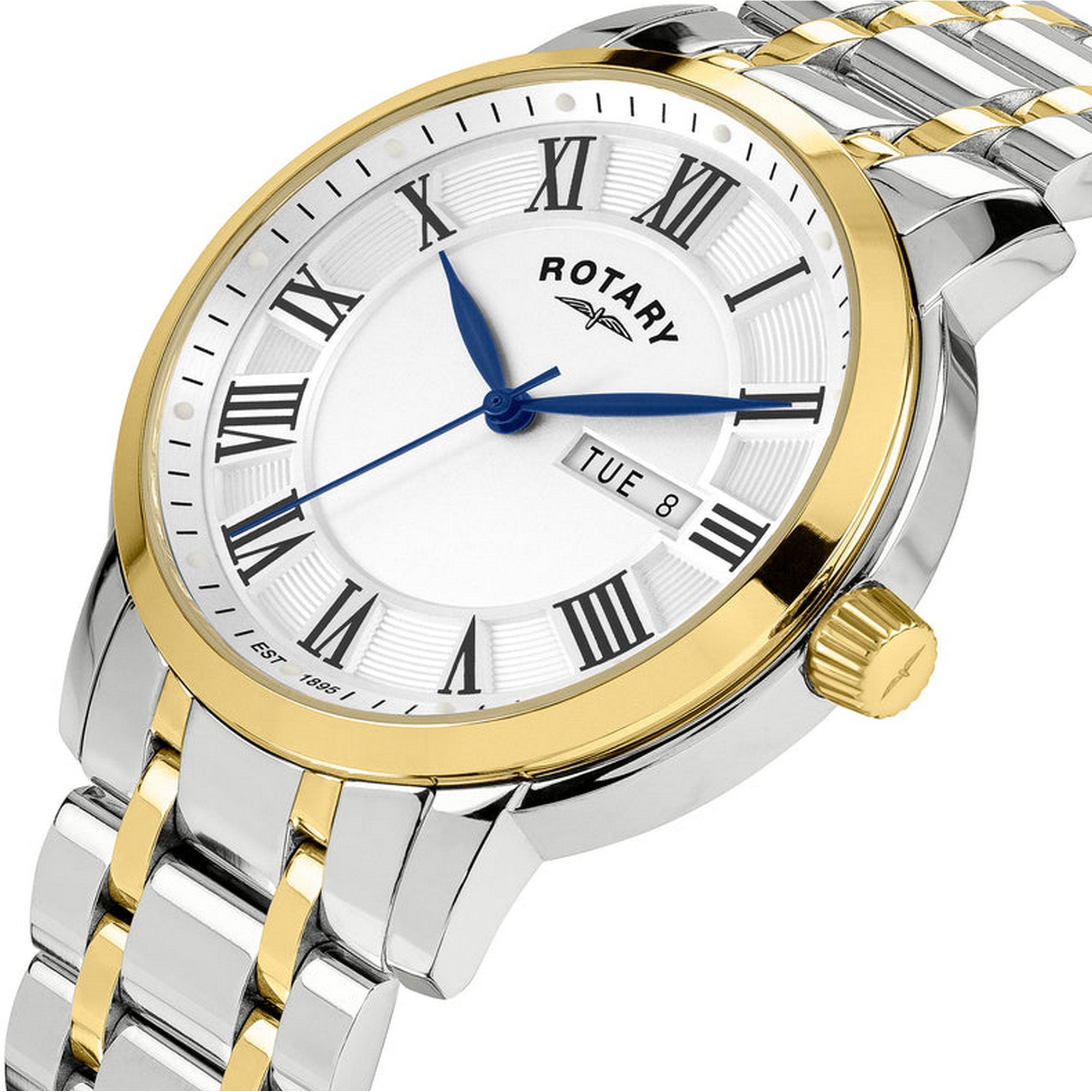 Rotary Gents Heritage S/Steel Two-Tone Watch RGB10021/70
