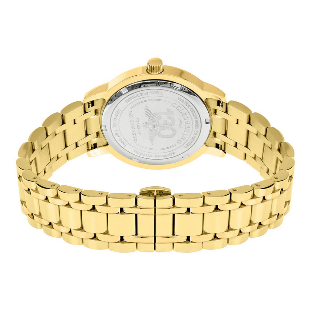 Rotary Gents Heritage S/Steel Gold Plated Watch - RGB10022/70