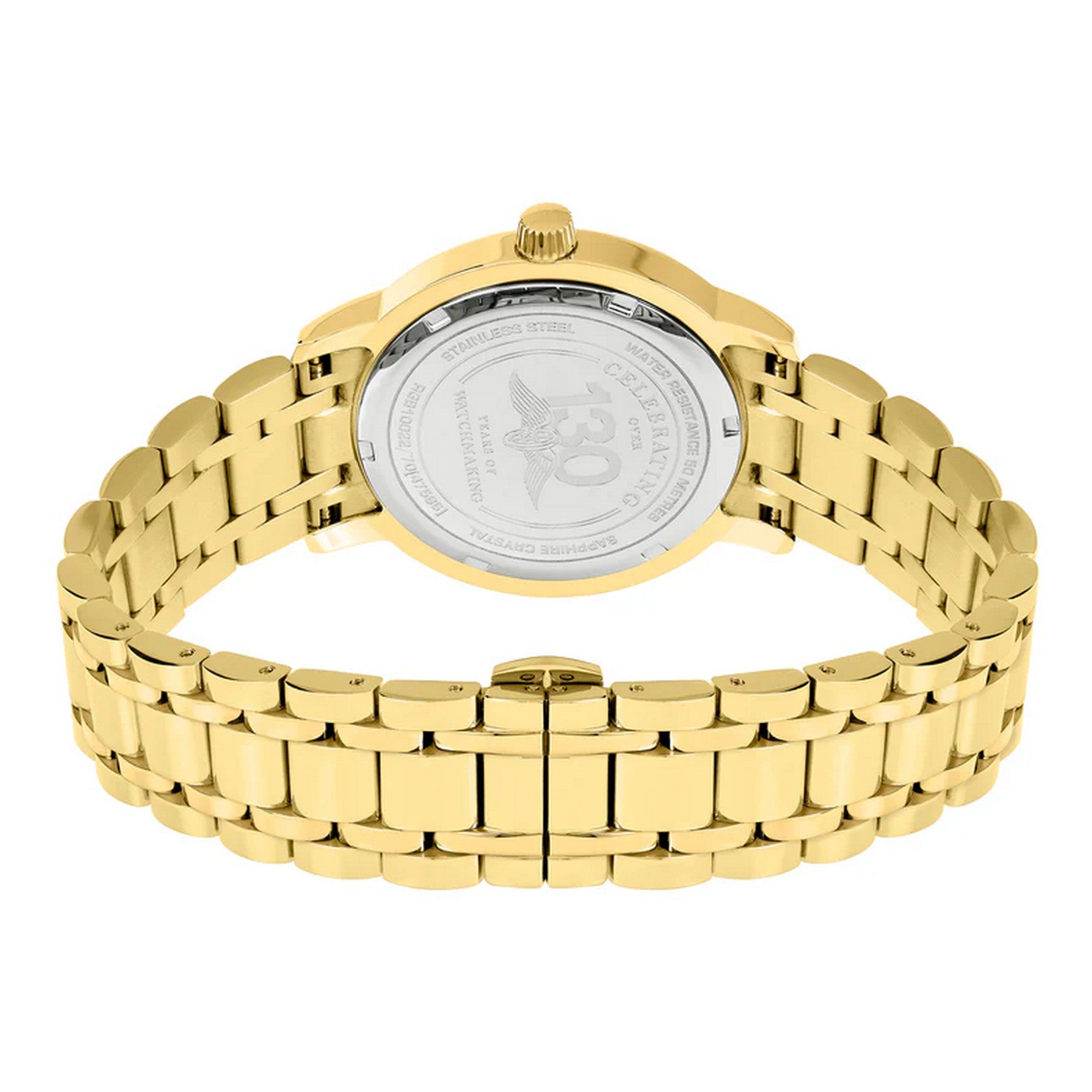 Rotary Gents Heritage S/Steel Gold Plated Watch - RGB10022/70
