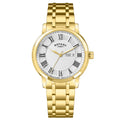 Rotary Gents Heritage S/Steel Gold Plated Watch - RGB10022/70