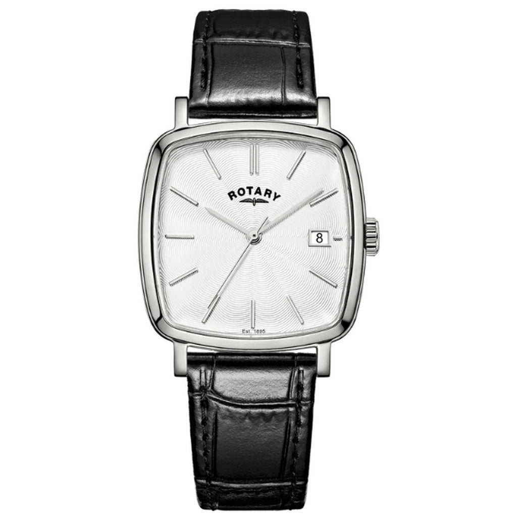 Rotary Gents Heritage Astoria Black Leather Strap Watch RGS05307/08