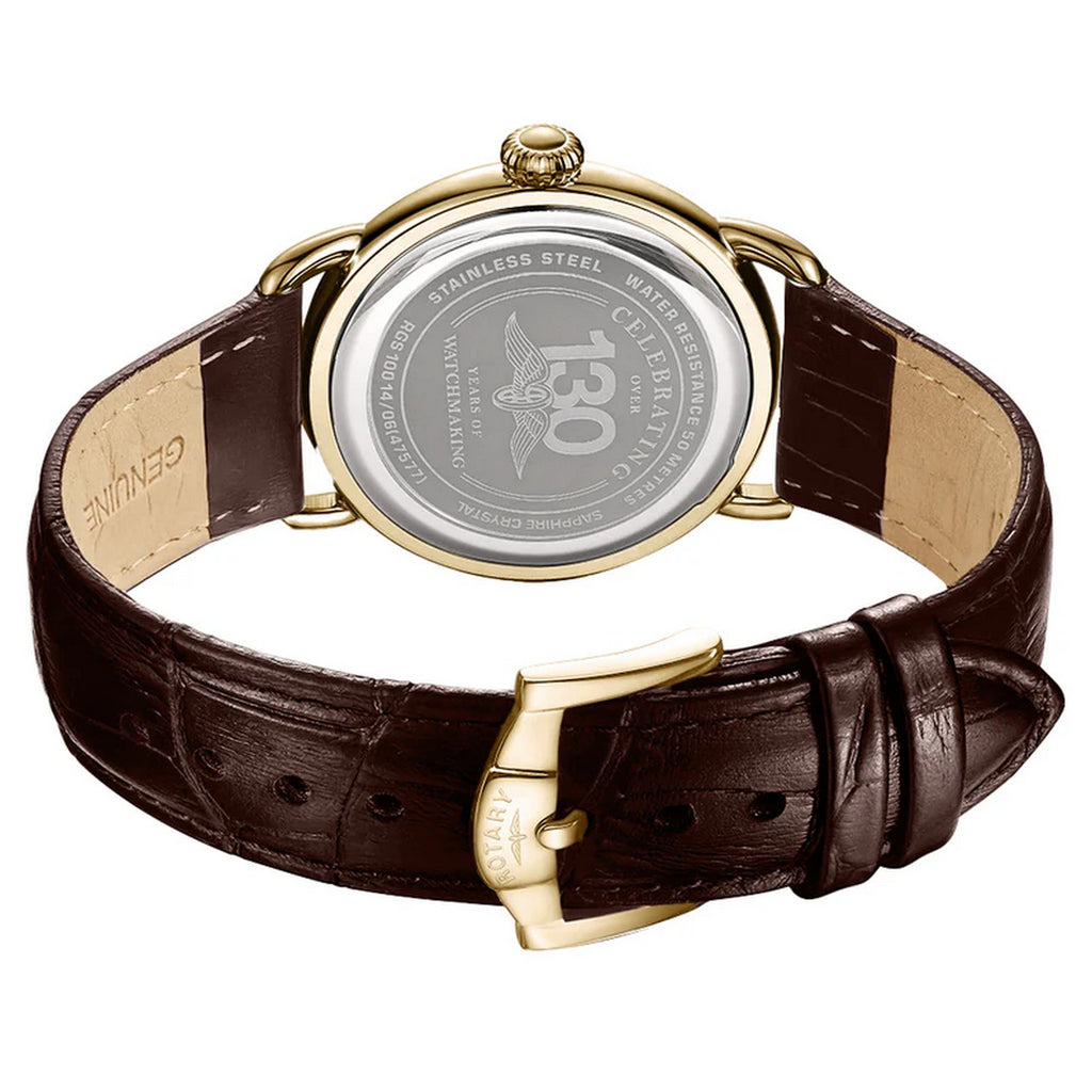 Rotary Gents Heritage Brown Leather Watch - RGS10014/06